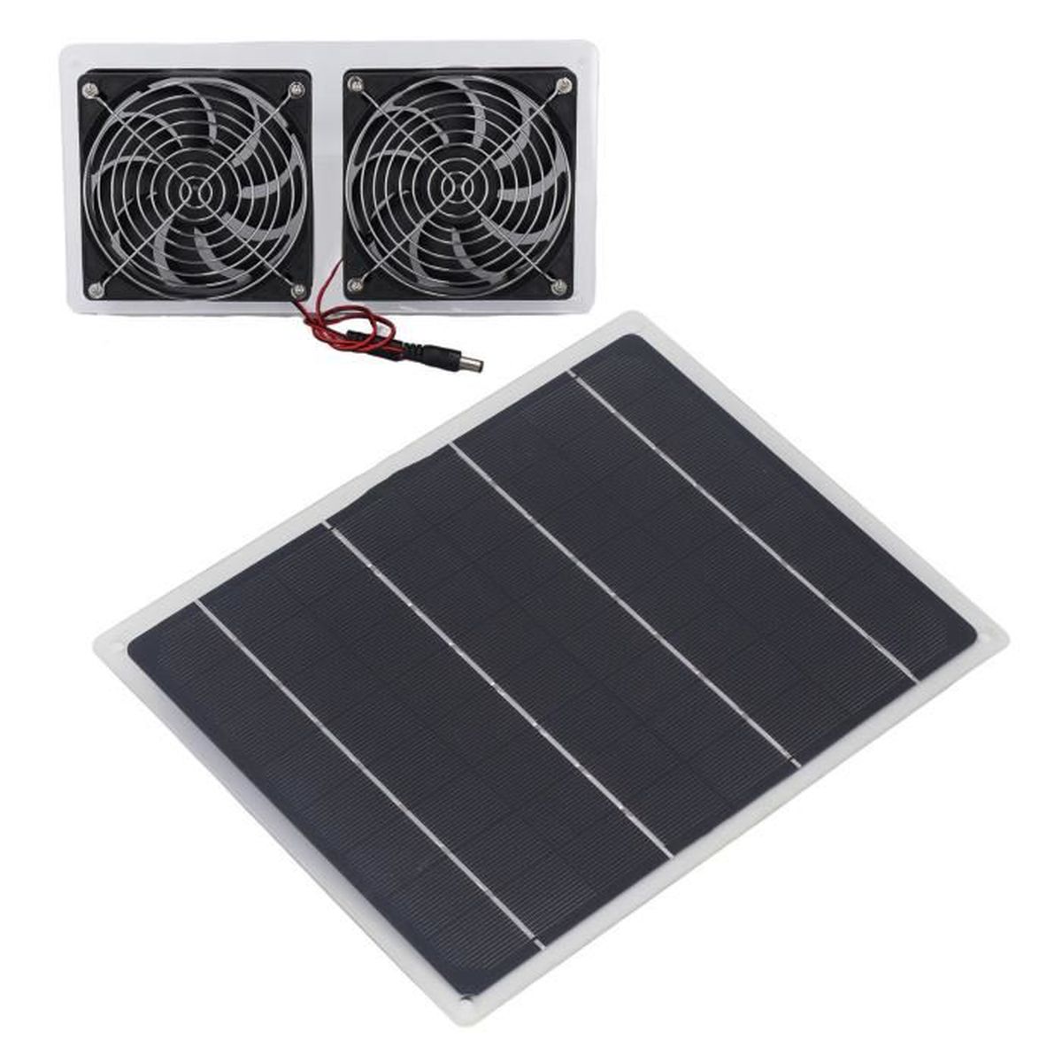 Ventilateur De Grenier Solaire 100W - Pour Poulaillers, Serres, Extérieur, Alimenté Par énergie Solaire