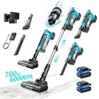 TANBABY Aspirateur Balai sans Fil 700W/60Kpa Autonomie 70minutes avec Écran LED Balai Électrique pour Sol Dur /Tapis/Les Poils