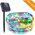 MARSEE Guirlande Lumineuse Solaire - Multicolore - 22M - 200 LEDs - Étanche IP65 - 8 Modes d'Éclairage