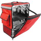 BEMATIK Sac à dos isothermique pour la livraison des commandes de nourriture à vélo et moto rouge 35 x 25 x 49 - CB02100
