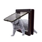OUTAD Porte de chien Porte animaux Porte de chat Trou de chat - XL marron 29 * 25 * 5,5cm