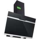 SNDOAS Hotte Aspirante 60cm - Classe A++ - 3 vitesses - Verre Noir - Inclinée hotte aspirante - Evacuation - 350m³/h