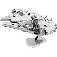 Maquette Métal 3D - Star Wars - Faucon Millenium - Licence officielle - Assemblage sans colle