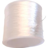 Rouleau bobine de 60 m de fil de fibres élastique cristal transparent 1mm