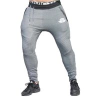 Pantalon de Sport Jogging Stretch Homme - Gris - Coupe Slim Fit Casual/Plein air/Jogging - Taille Moyenne