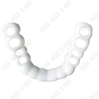 TD® Prothèses dentaires temporaires pour dents cosmétiques Prothèses dentaires artificielles en silicone, facette dentaire, dentier