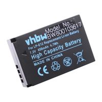 vhbw Batterie compatible avec Canon EOS M50 Mark II, Rebel SL1 appareil photo digital reflex APRN (650mAh, 7,2V, Li-ion) 