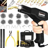 Pistolet à Souder Plastique 50W - Kit Avec 200 Agrafes - Température Réglable - Pour Réparation Auto (pare-chocs, Tableau De Bord…)