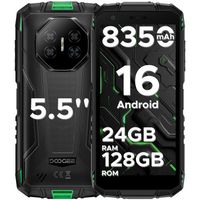 Smartphone Robuste DOOGEE Fire 3 Pro - Compact 5,5", IP68, Batterie 8350 MAh, 128 Go, Android 15, Couleur Orange - 9