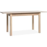 Table extensible Coburg - Décor chêne sonoma - Allonge de 40 cm - L120/160 x H76,5 x P70 cm