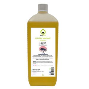 Huile De Massage Végétale Senteur Fleur D'oranger - 1 Litre - Purespa By Purenail - Neuf