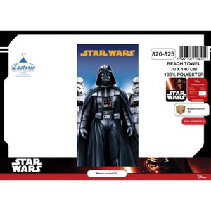 Star Wars Serviette Serviette de plage drap de bain Characters Beach Towel Dark Vador Yoda Stormtrooper