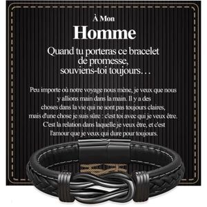 BRACELET - GOURMETTE Cadeau Saint Valentin Homme À Mon Homme Bracelet I