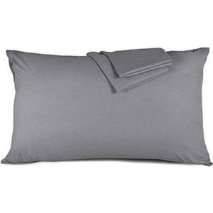 Fermeture éclair oreiller linge de lit schließbare longueur 50 cm gris foncé