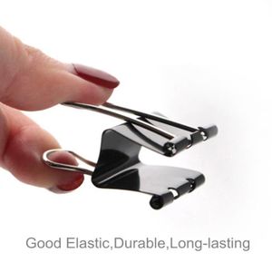 TROMBONE - ELASTIQUE Mini Pinces à Dessin de Papier Binder Clips en mét