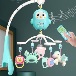 MOBILE Drfeify Mobile musical pour lit de bébé avec lumières nocturnes, jouets suspendus rotatifs et musique pour le sommeil