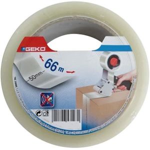 Rouleau ruban adhésif emballage PVC Haute Qualité 55µ Havane ou transparent  66M