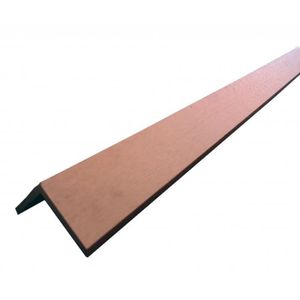 BARDAGE - CLIN Profil d'angle en bois composite pour bardage - MCCOVER - Brun rouge - L: 270 cm - l: 5 cm - E: 5 cm