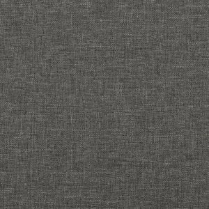 SOMMIER Sommier à ressorts de lit - QQMORA - Gris foncé - 200x200 cm - Tissu