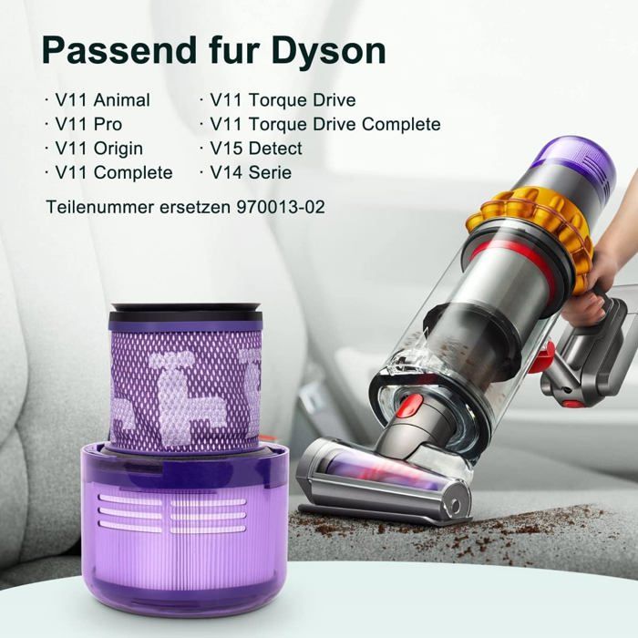 Filtre de remplacement d'aspirateur sans fil pour Dyson V15 V11 SV14 pièces  Plum pour détachées HEPA filtres aspirateur - Cdiscount Electroménager