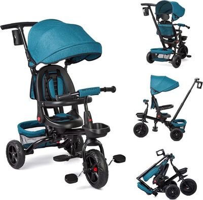 Tricycle Bébé Évolutif en 1, 10 Mois à Ans Jusqu'à 25 kg avec