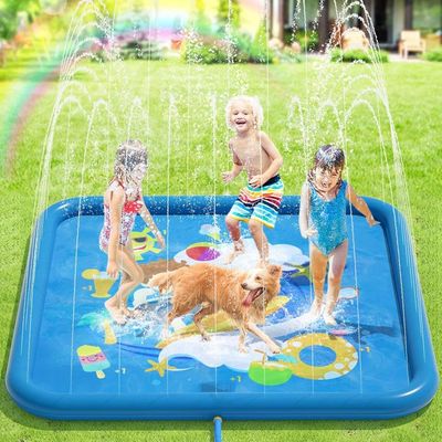 Toboggan Aquatique Triple Géant 480x210 Cm Avec Arroseurs Et 3 Planches Gonflables – Glisse D'Été Pour Pelouse, Enfants Et Adultes, Avec Rustines De Réparation