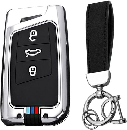 Custodia Chiave Auto FOAMO In TPU Rosso – Compatibile Con VW Passat B8, Arteon, Tiguan, Skoda Superb, Kodiaq E SEAT – Protezione Antigraffio - 3