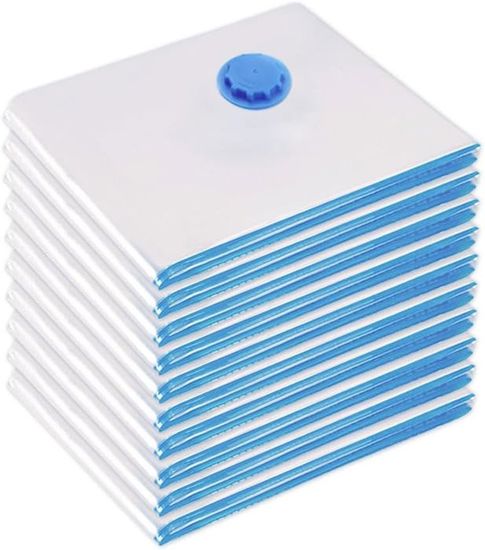 Bieiyhe Lot De 10 Sacs De Rangement Sous Vide 30x40 Cm - Compression Puissante Pour Vêtements, Couettes Et Voyage
