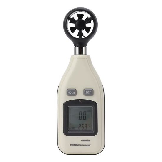 Anémomètre Sans Fil Avec Écran LCD - Mesure Vitesse Vent, Température, Humidité - Stations Météo Intérieure/Extérieure Multifonctions