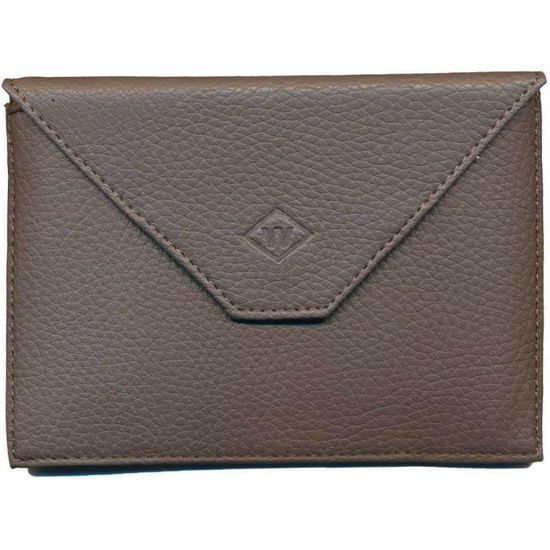 Syl'la Porte Carte Grise Et Papiers Voiture En Cuir Véritable – Fushia Élégant, Homme Ou Femme, Avec Poche Identité