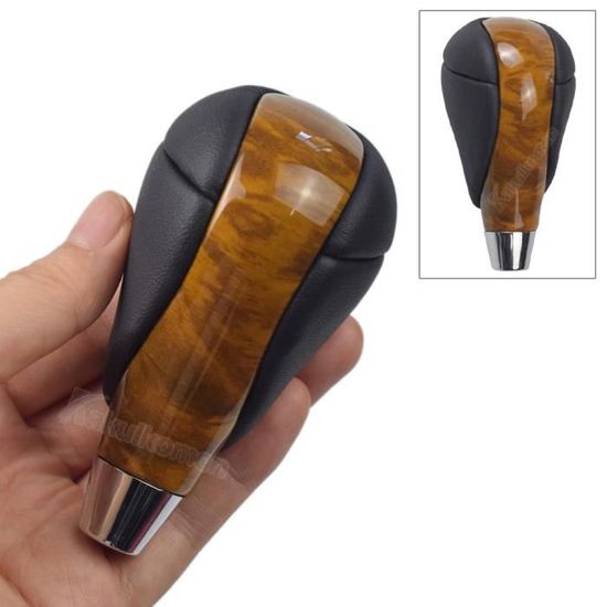 Pommeau De Levier De Vitesse DSG En Cuir Pour VW - Montage Direct - Compatible CC, Bora Et Autres - Look Sportif Et Confortable