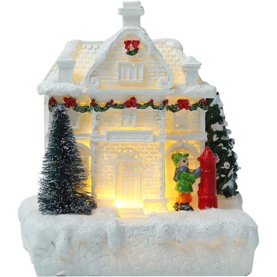 CDVillage De Noel Miniature, Village De Noel Lumineux, Decoration Noel