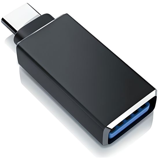 CSL Adaptateur USB C vers USB A 3.0 Connecteur USB C Male vers USB 3.0 Femelle pour MacBook Pro 2016, Google Chromebook Pixel 20
