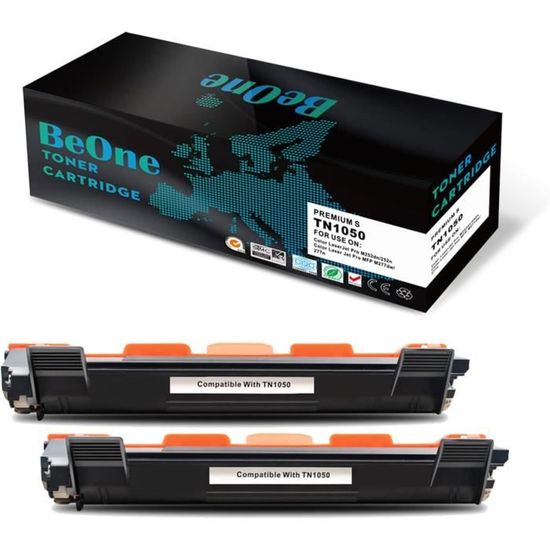 Toner Compatible Pour Brother TN1050 TN-1050 Cartouches Pour DCP-1612W HL-1110 HL-1210W HL-1112 HL-1212W DCP-1510 DCP-1610W MFC-1810 MFC-1910W DCP-1512 (Noir, 1-Pack