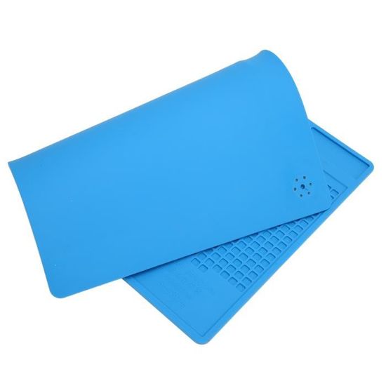 Tapis De Soudure Magnétique En Silicone – 55 X 35 Cm – Résiste à 500°C – Avec Sangle Antistatique Et Règles
