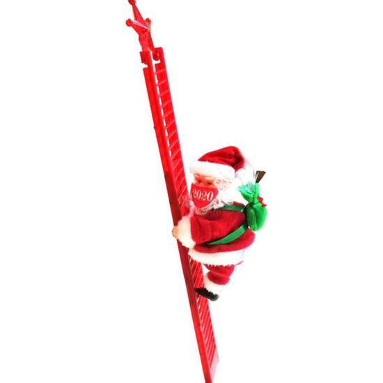 Bas De Noël Officiel Glasgow Rangers FC Avec Motif Père Noël Et Ballon De Football - Article De Décoration Suspendu