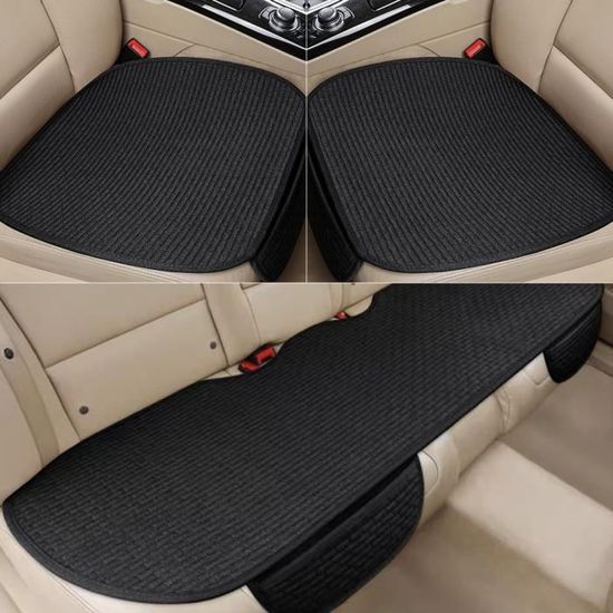 X AUTOHAUX Kit universel de housse de siège de voiture avant Coussin  protection siège en tissu plat pour Auto Camion SUV Noir Rose - Cdiscount  Auto