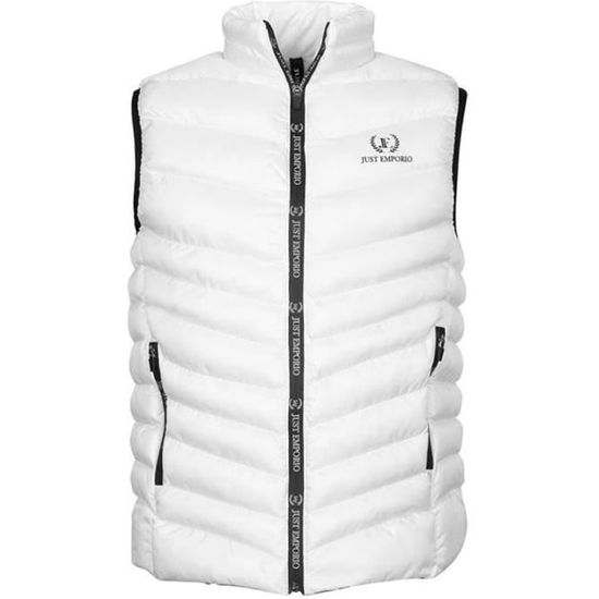 Doudoune sans manche Blanche Homme Just Emporio Naman Blanc