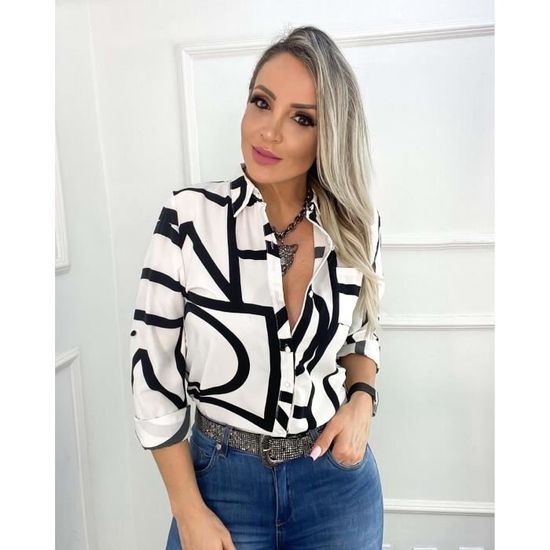 Chemise,Chemise lgante  manches longues pour femmes, chemisier de ...