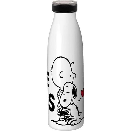 Gourde Isotherme Minions 500 Ml - Acier Inoxydable Avec Paille Intégrée - Design Super Kitsch Banana - Pour Enfants