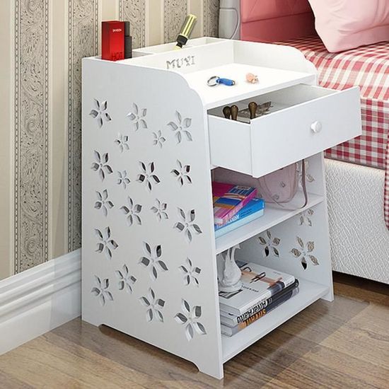 Chambre Table De Chevet Rack Cabinet Organisateur Night Stand Avec