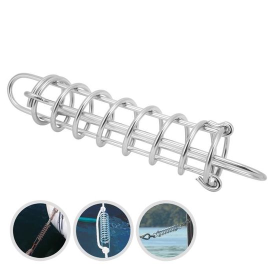 Ressort D’amarrage En Acier Inoxydable 304 – Longueur 270 Mm, Diamètre 5 Mm – Pour Bateau, Yacht – Amortisseur De Choc