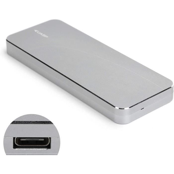 Box Esterno In Alluminio Bianco Per Hard Disk MicroSATA 1.8" – Con USB 2.0