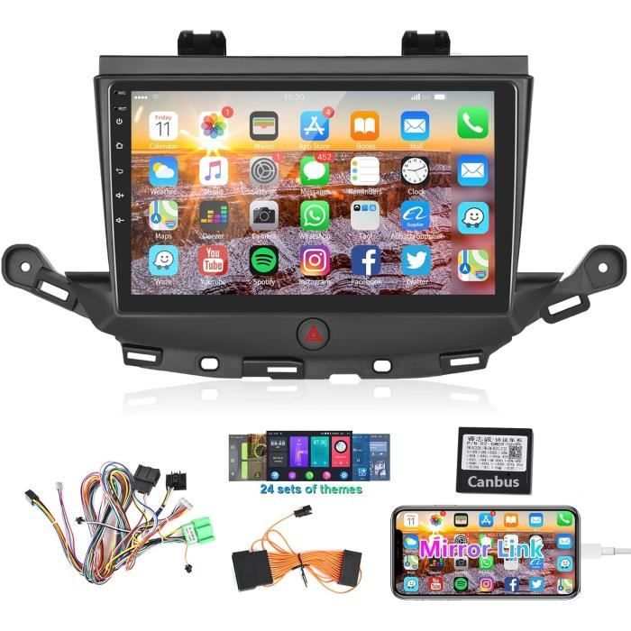 Autoradio Android 13 Pour Opel Astra K / Buick Verano 2015-2019 - Écran Tactile 9", 4Go RAM, 64Go ROM - CarPlay/Android Auto Sans Fil, GPS, Caméra Recul - 4