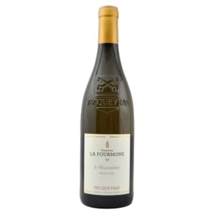 Vin blanc, Vacqueyras, Domaine la Fourmone, cuvee Fleurantine 2019 Blanc