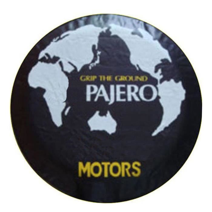 Couverture de pneus de secours en cuir imperméable de PVC pour Mitsubishi Pajero
