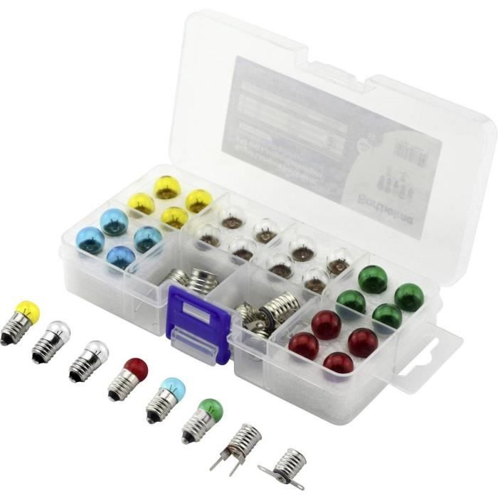 Ampoule témoin 6 V 0.3 W Culot E10 jaune, rouge, bleu, vert, clair 00430329 Barthelme 1 set