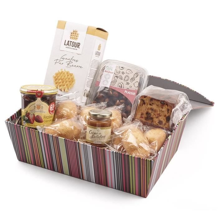 Panier Petit-Déjeuner Gourmand Option - Sans coffret - Fabriqué en France