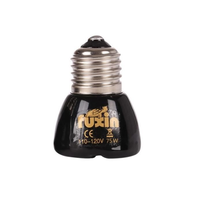 Chauffage,Ampoule en céramique infrarouge E27 25-50-75-100W,Rouge,lampe chauffante pour Reptile Pet 110V # s - Type 75W