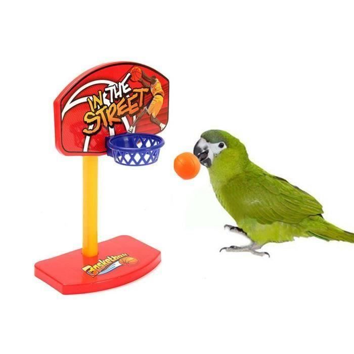 Pet Parrot Jouets Birdie Panier de basket Balles Oiseaux Perruche de Bell Prop Chew Set@CWJ80817100